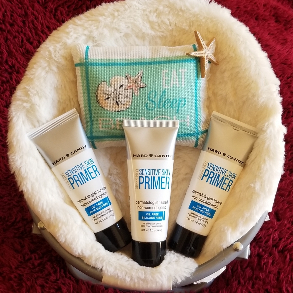 Hard Candy Sheer Envy Sensitive Skin Face Primer 3 pack Gift Set New 1518